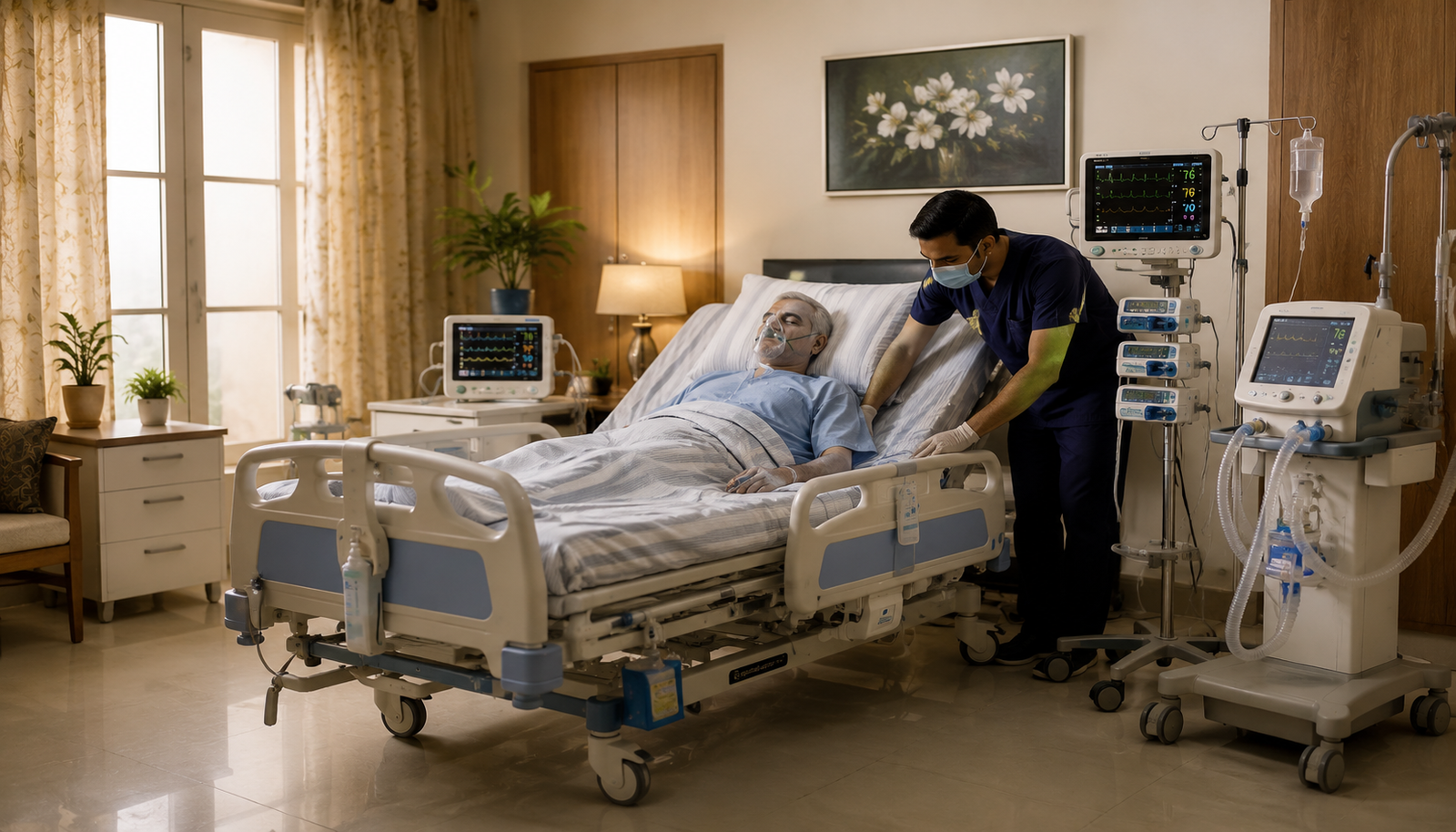Home ICU Setup by Healstrix